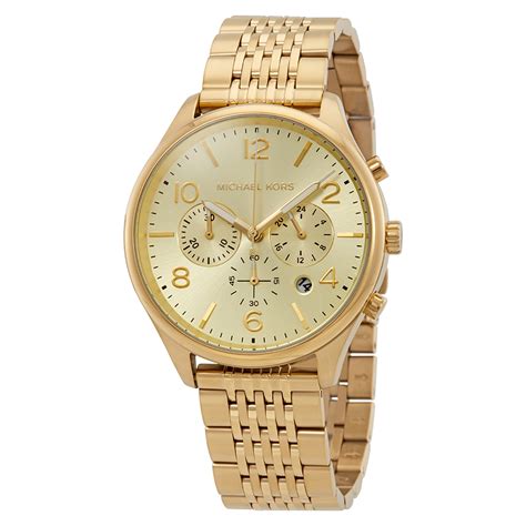 michael kors merrick mk8638|Michael Kors Merrick Chronograph Gold Dial Men's Watch MK8638.